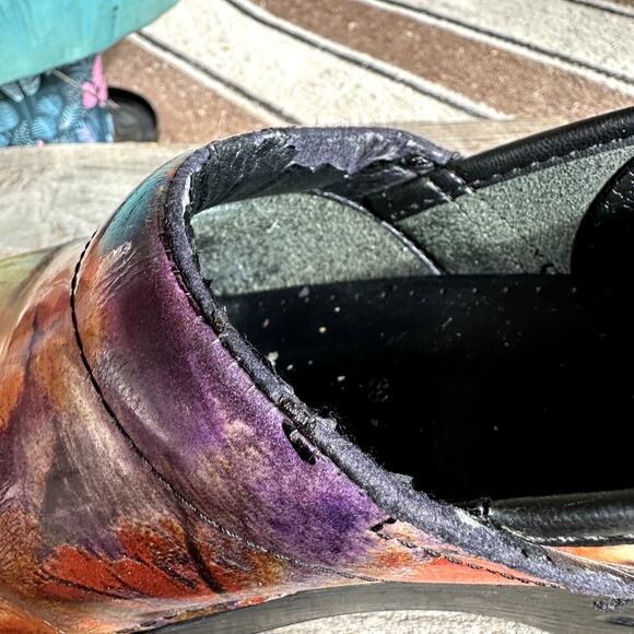 Dansko Fresco XP Floral Clogs Staples Sz 39 Professional Nurse Comfort Shoes - Picture 6 of 10